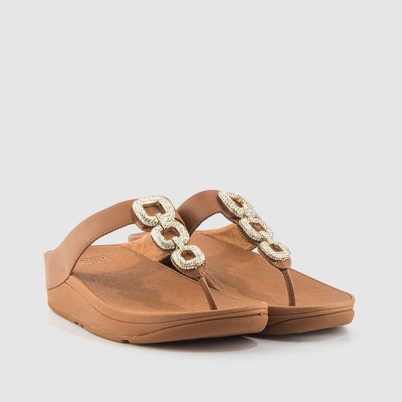 SANDALIA FINO CRYSTAL TAN