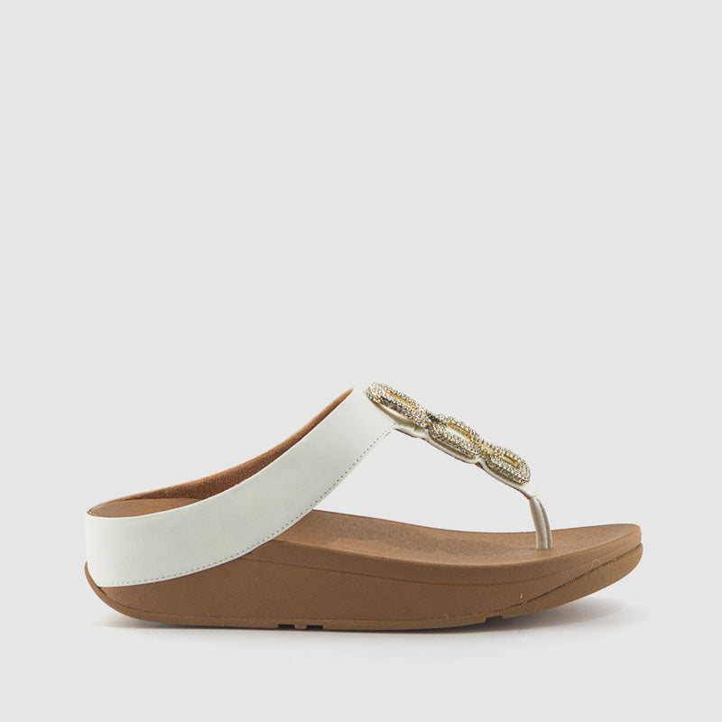 SANDALIA FINO CRYSTAL BLANCO