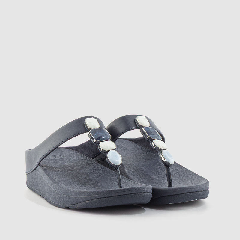 SANDALIA FINO MULTI STONE NAVY