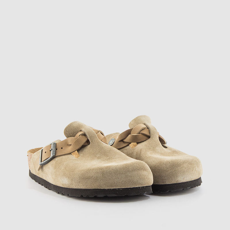 Zueco "Boston" ante taupe