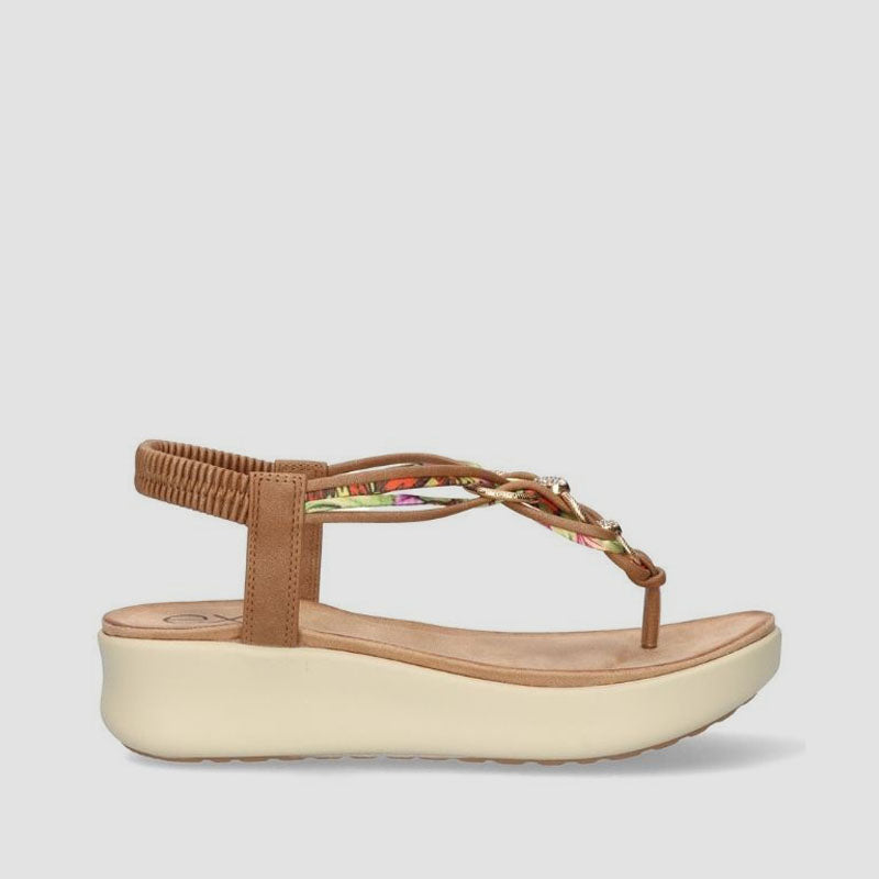 SANDALIA CORDON PIEL BROWN