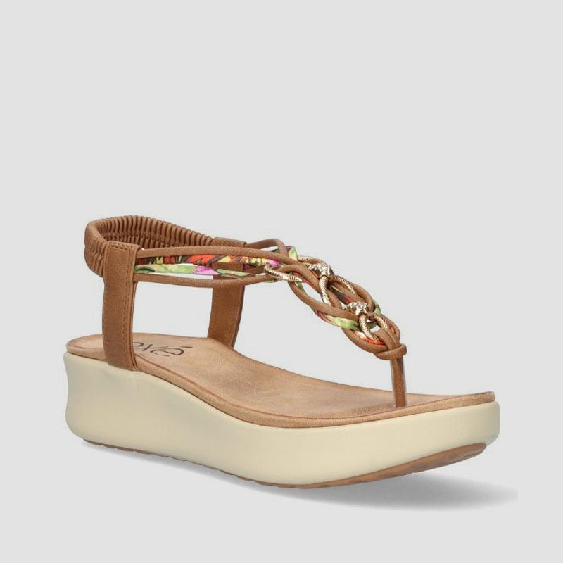 SANDALIA CORDON PIEL BROWN