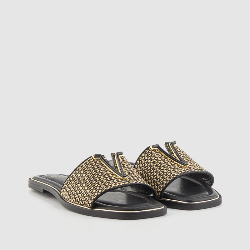 SANDALIA RAFI BLACK BEIG