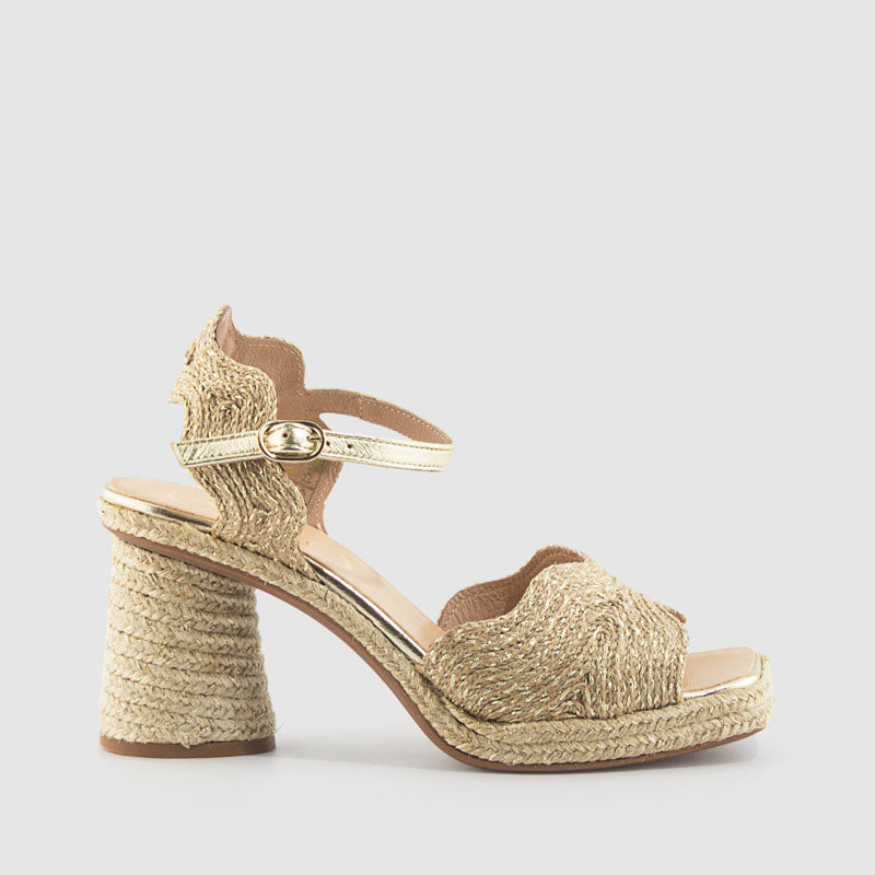 SANDALIA RAFIA PLATINO