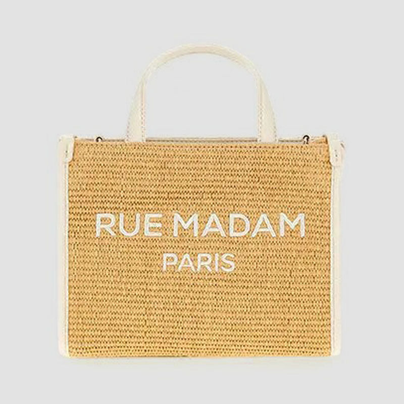BOLSO TOTE MINI RAFIA ARENA