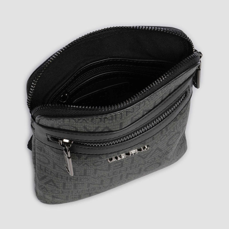 BANDOLERA BILLION GRIS NEGRO