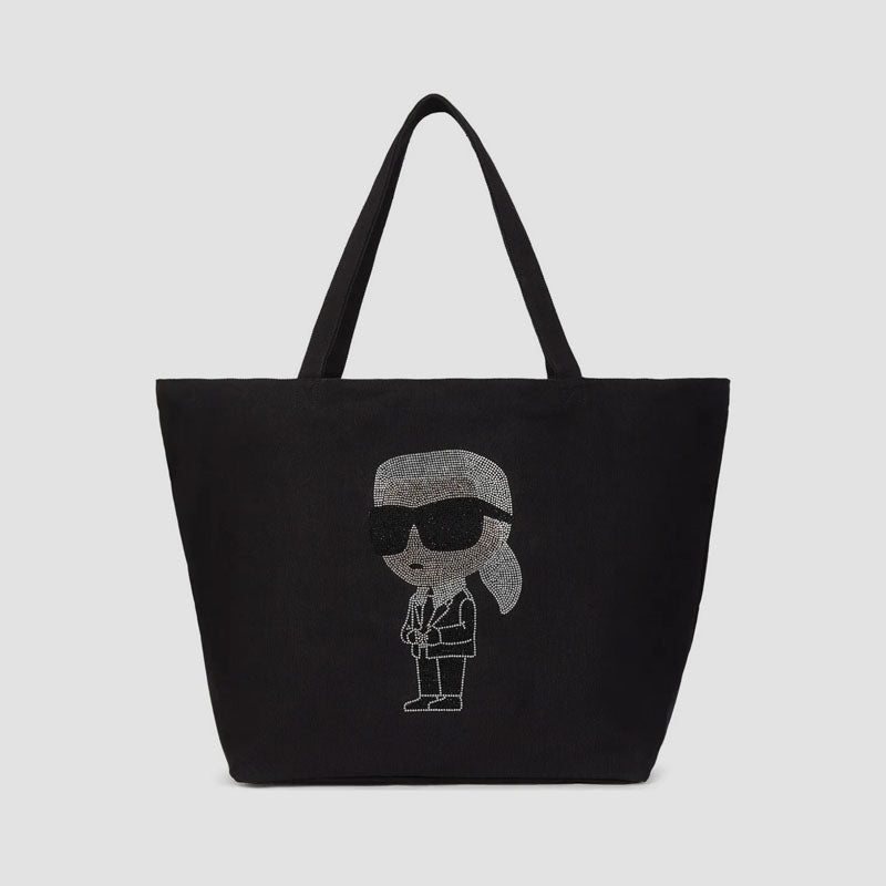 BOLSO IKON RHINESTONE SHOPPER BLACK