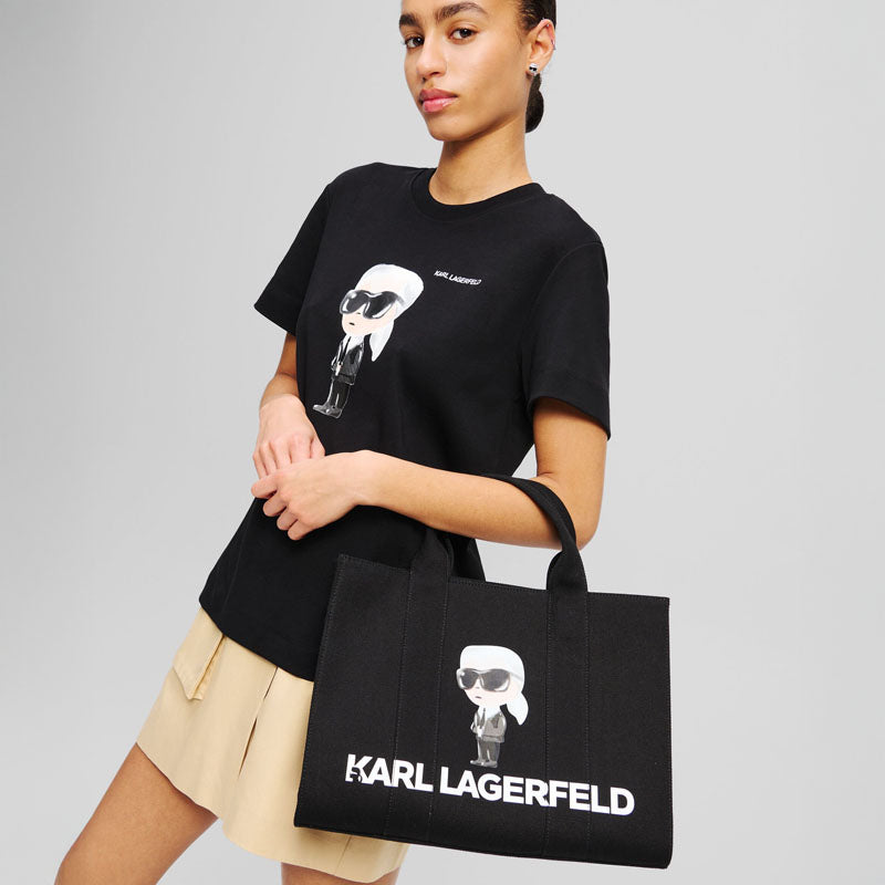 BOLSO IKON SQUARE TOTE BLACK