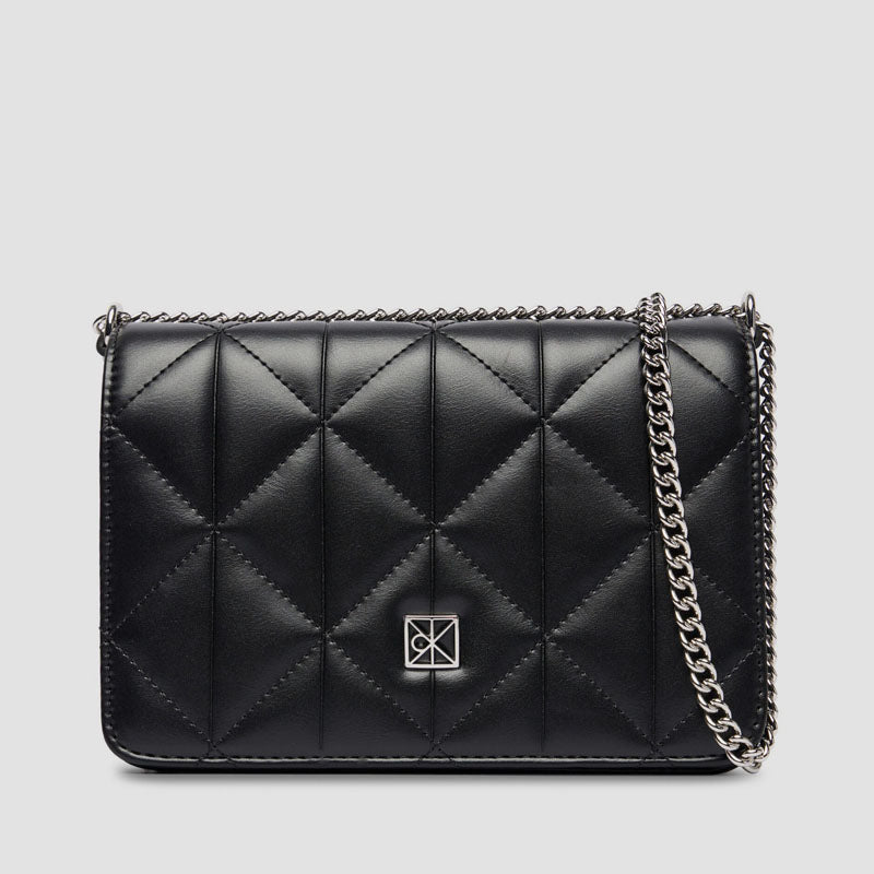 Bolso mini acolchado negro