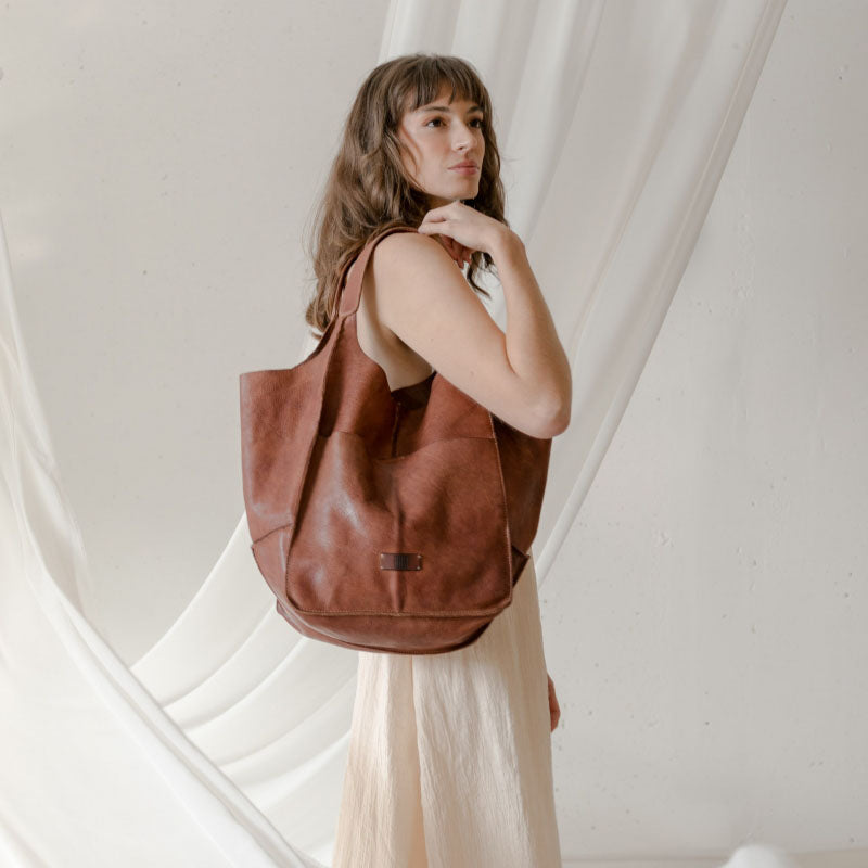 BOLSO SHOPPER PIEL CUERO