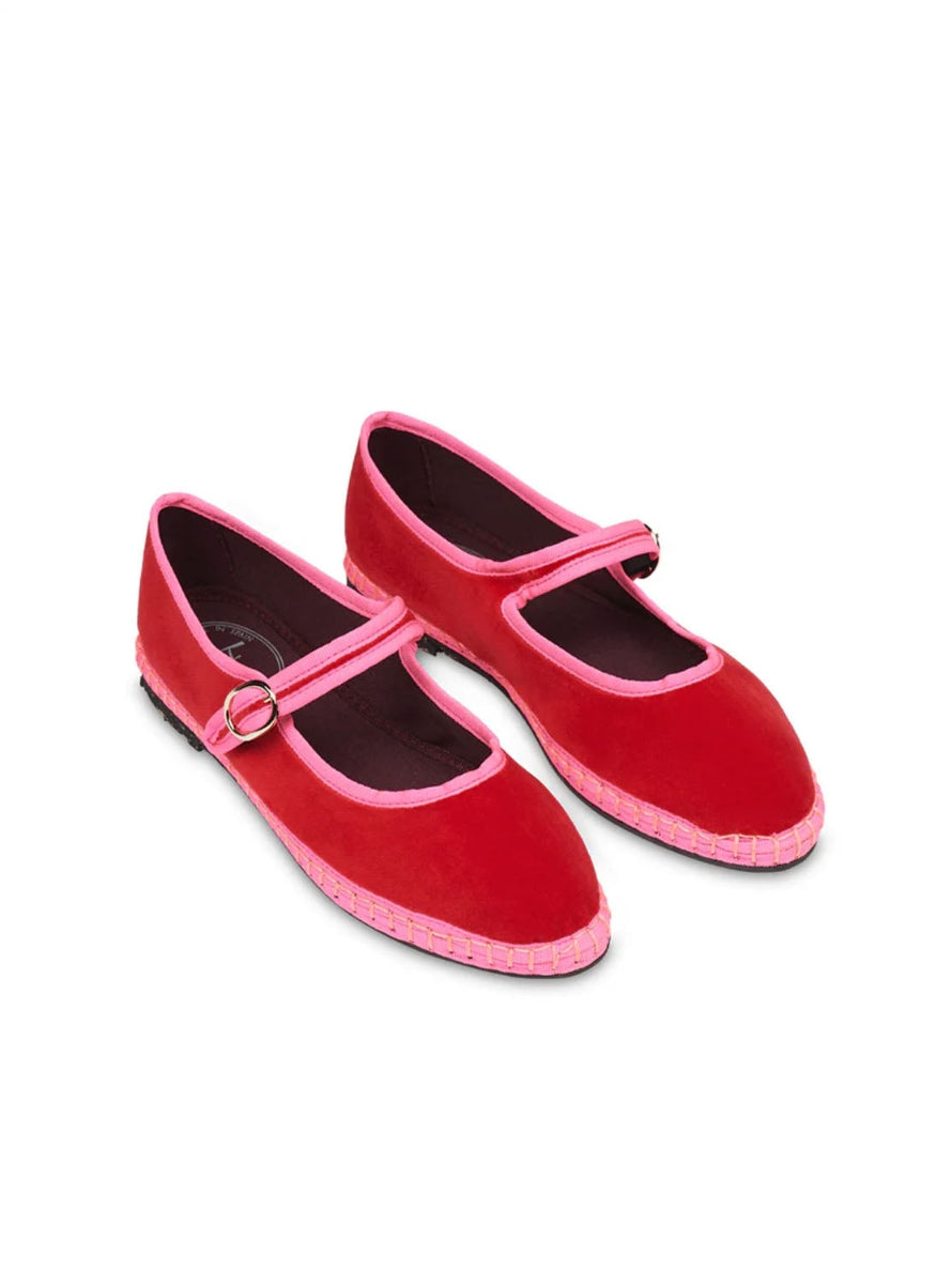 FLABE MARY JANE AURELIE RED PINK -2