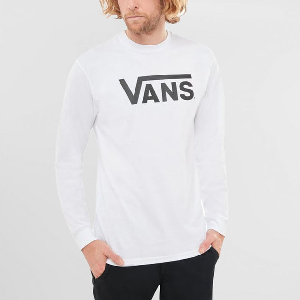 Camiseta de Hombre Vans Classic Ls White