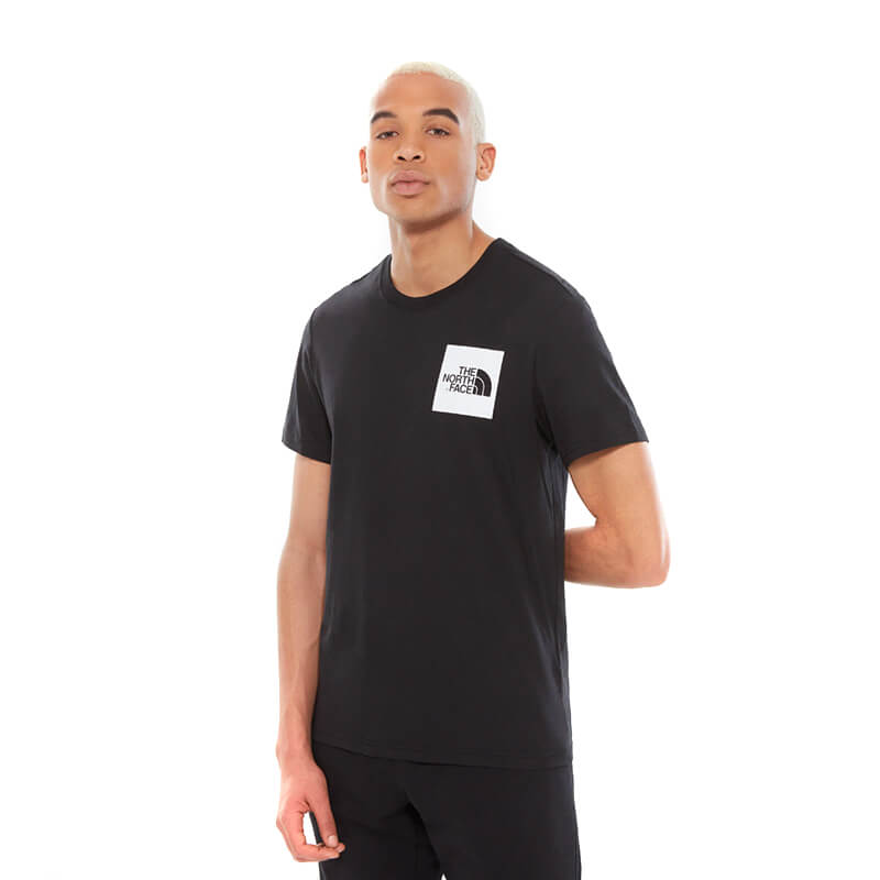 M S/S FINE TEE  TNF BLACK