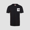 M S/S FINE TEE  TNF BLACK