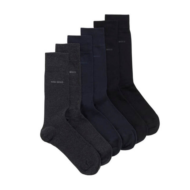 CALCETINES 3 PARES NEGRO/MARINO/GRIS