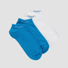CALCETINES PACK DE 2 UNI COLORS BCO AZUL
