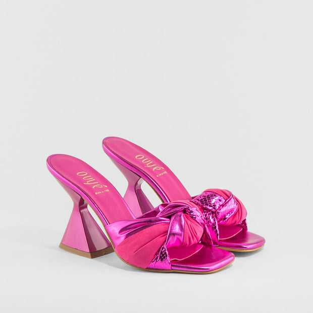 SANDALIA LAZO FUXIA