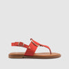 SANDALIA PIEL ROJO
