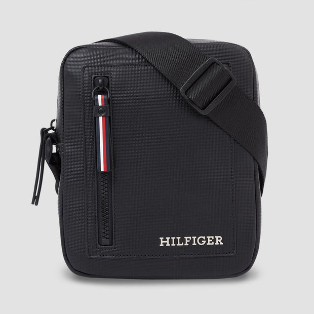 BANDOLERA PIQUE MINI REPORTER BLACK