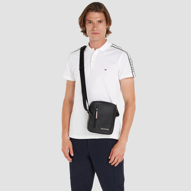 BANDOLERA PIQUE MINI REPORTER BLACK