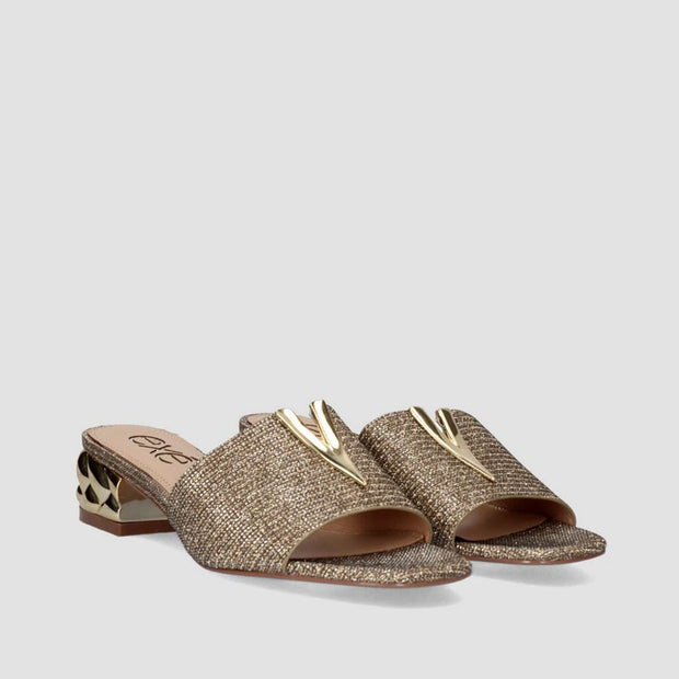 SANDALIA KATY GLITTER PINK SILVER