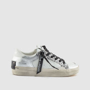 DEPORTIVO PIEL NEGRO-GLITTER PLOMO