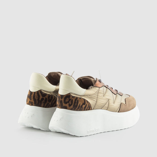 DEPORTIVO PIEL TAUPE
