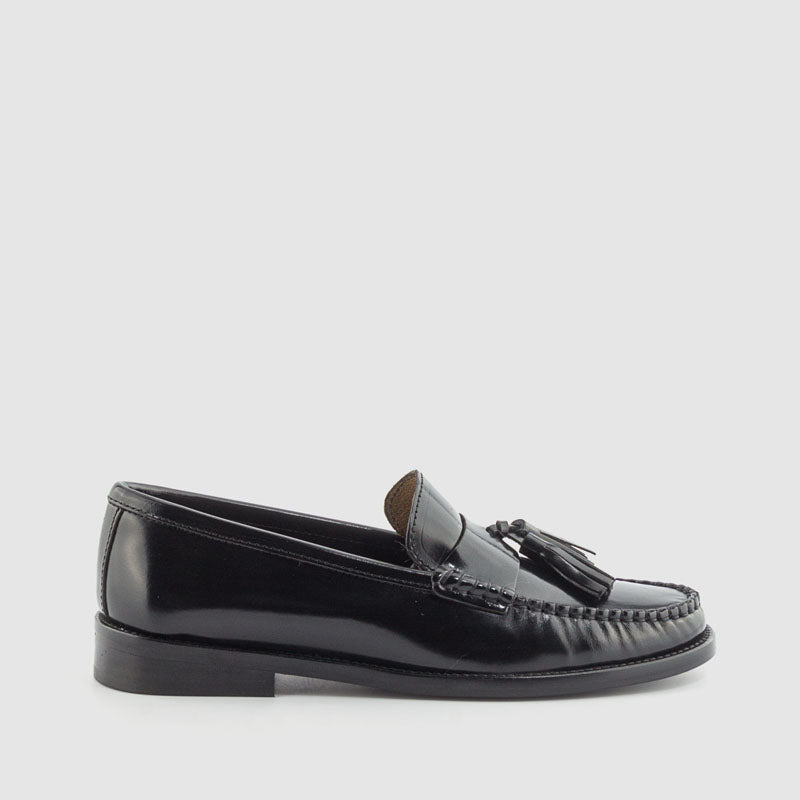 CASTELLANO BORLA PIEL NEGRO