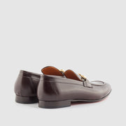 MOCASIN ESTRIBO PIEL MARRON
