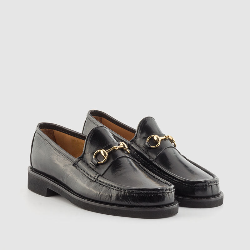 KIOWA ESTRIBO PIEL NEGRO