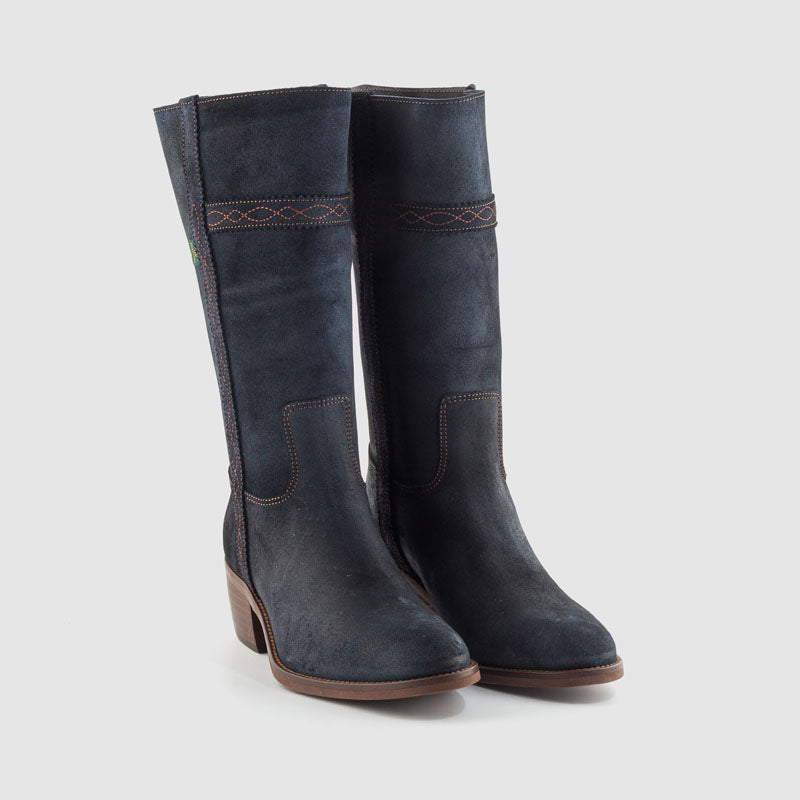 BOTA CAMPERA PIEL MARINO