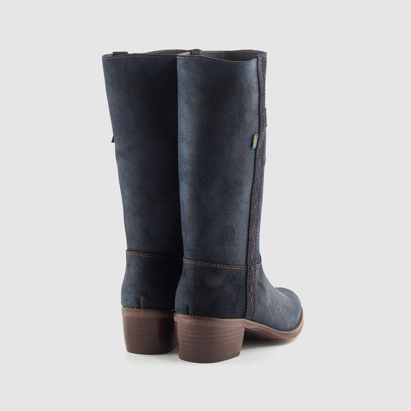 BOTA CAMPERA PIEL MARINO