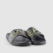 CHANCLA SHINNY BLACK GOLD