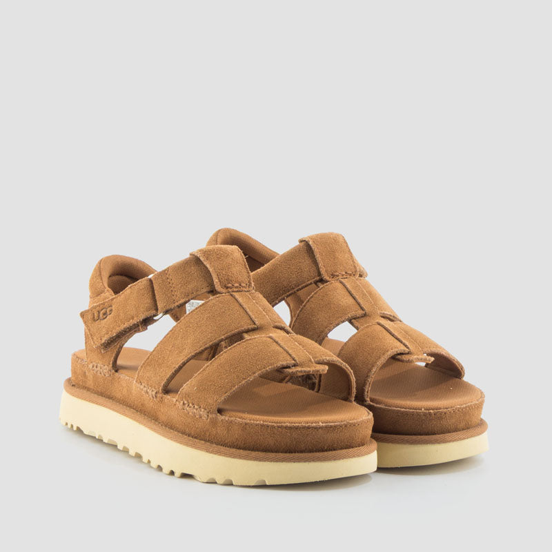 SANDALIA GOLDENSTAR STRAP CHESNUT