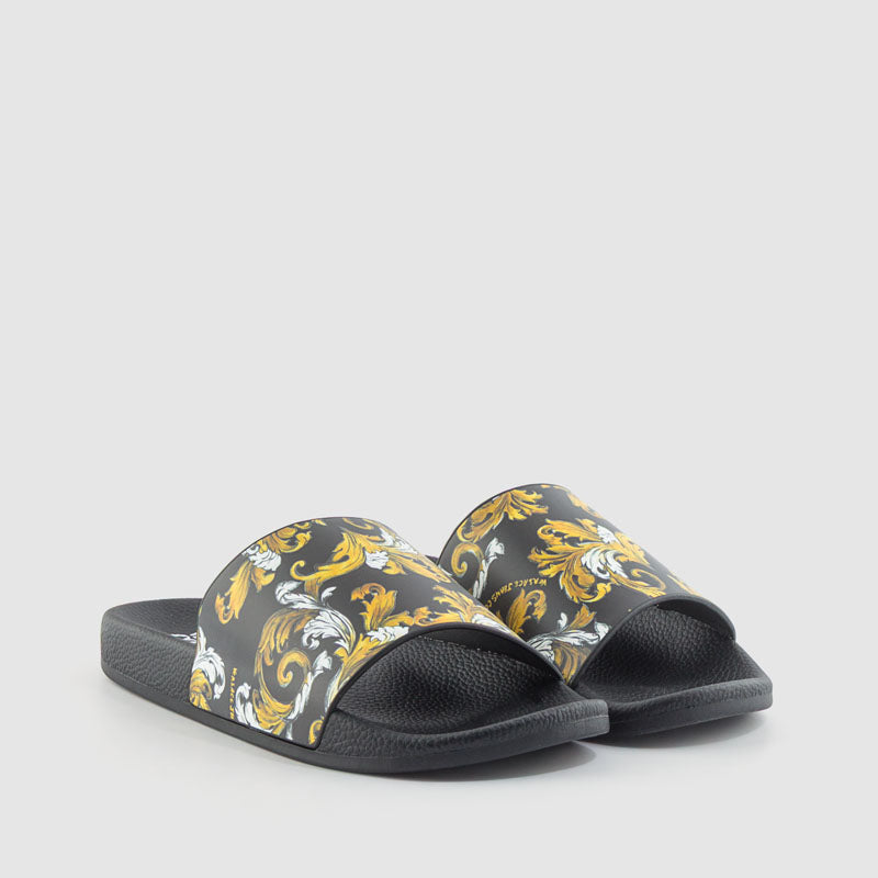 CHANCLA NEGRO DORADO