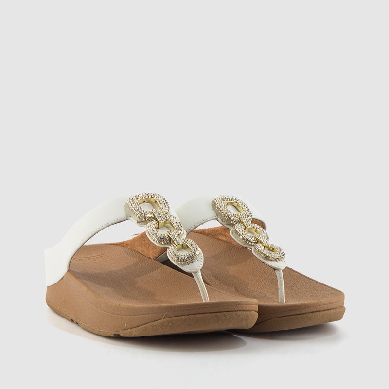 SANDALIA FINO CRYSTAL BLANCO