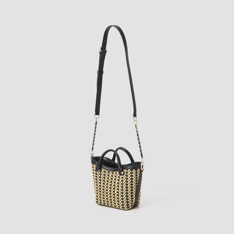 BOLSO ATALIA NATURAL BLACK