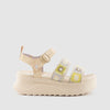 SANDALIA CROCHET BEIG