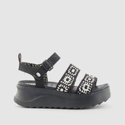 SANDALIA CROCHET NEGRO