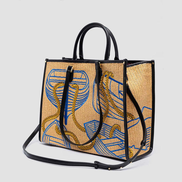 BOLSO RAFIA ATENEA SANTORINI MULTI