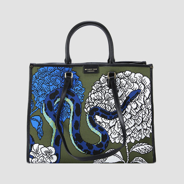 BOLSO TOTE ATENEA ONIRIC SNAKE MULTI