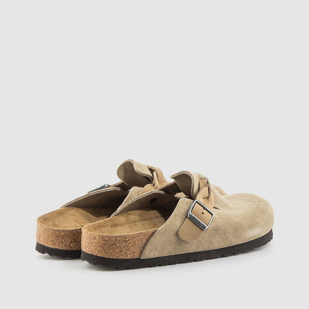 SANDALIA BOSTON SUEDE TAUPE