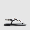 SANDALIA PIEDRAS PIEL BLACK