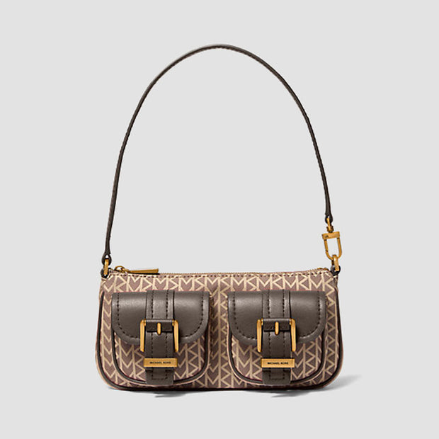 BOLSO ZOE POUCHETE NATURAL BROWN