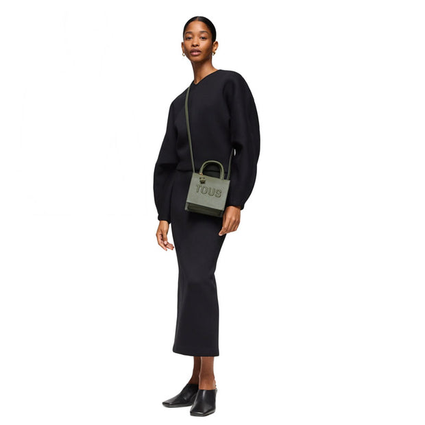 BOLSO BRENDA MINI CUBE CAQUI