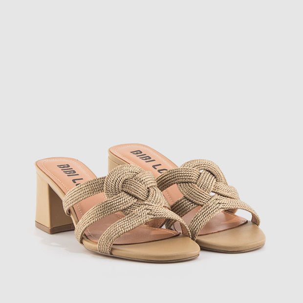 SANDALIA CORDONCILLO PIEL CAMEL