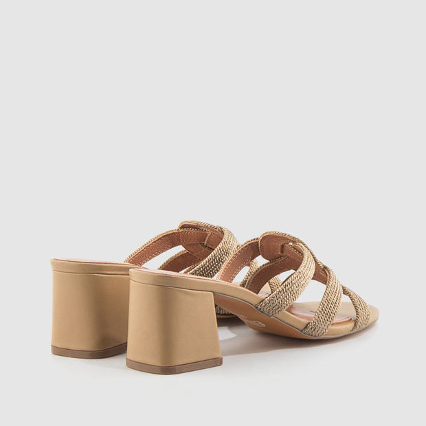 SANDALIA CORDONCILLO PIEL CAMEL