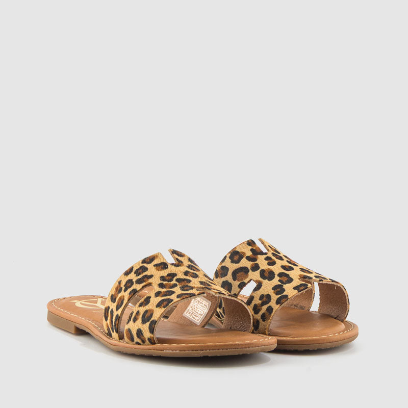 SANDALIA PIEL LEOPARDO