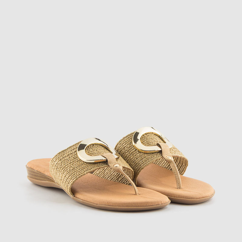 SANDALIA RAFIA STRECH TAUPE