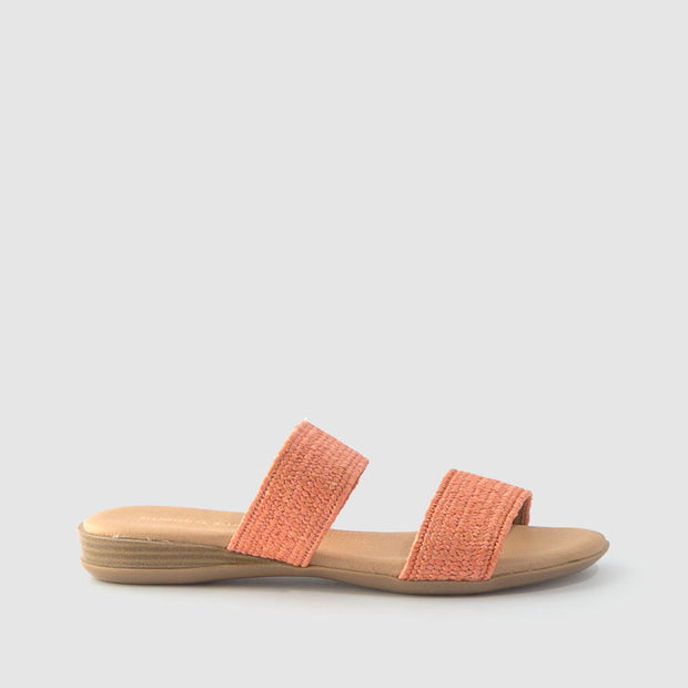 SANDALIA ELASTICOS NARANJA